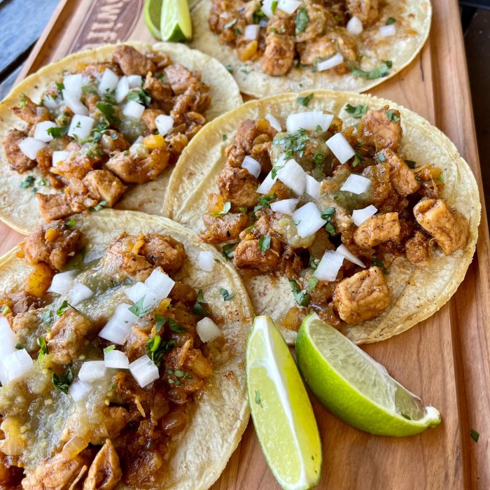 Quick and easy beef and pork tacos