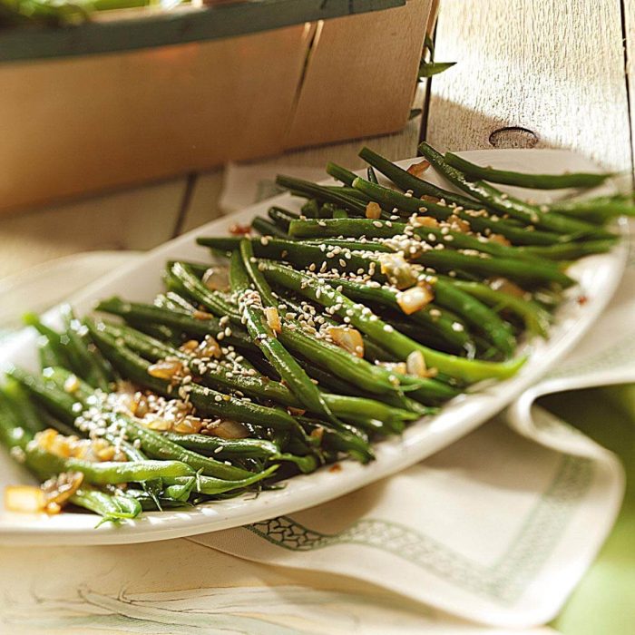 Easy garden green beans