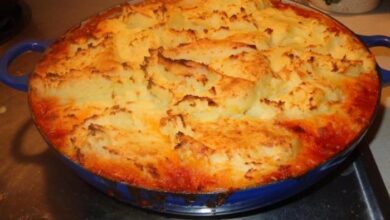 Easy shepherds pie with garlic romano potatoes