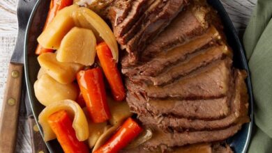 Tender slow cooked pork roast