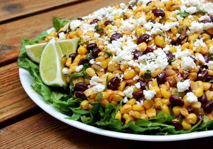 Mexican street vendor style corn salad