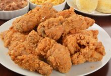 Triple dipped fried chicken