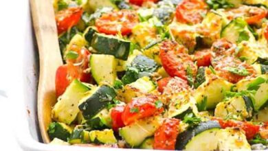 Easy zucchini tomato side dish