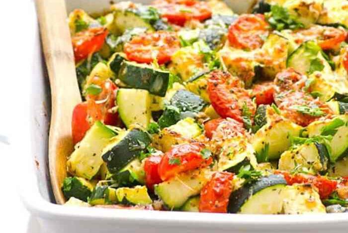 Easy zucchini tomato side dish