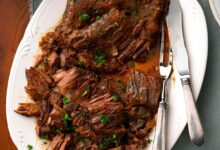 Apple flavored pot roast