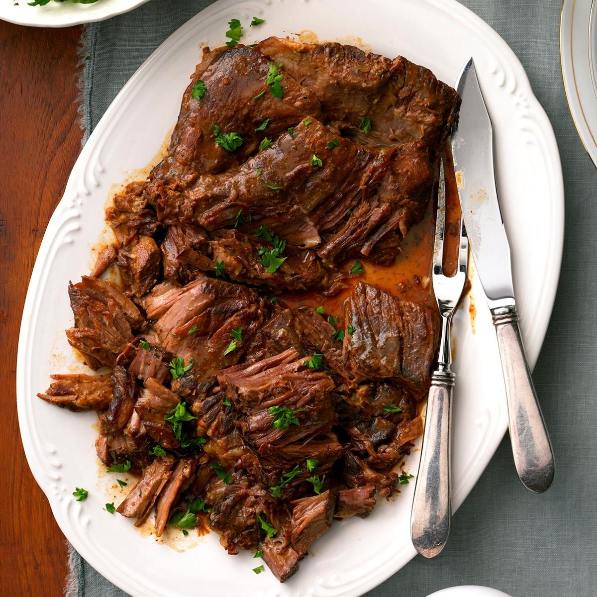 Apple flavored pot roast