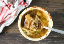 Vegetarian french onion soup