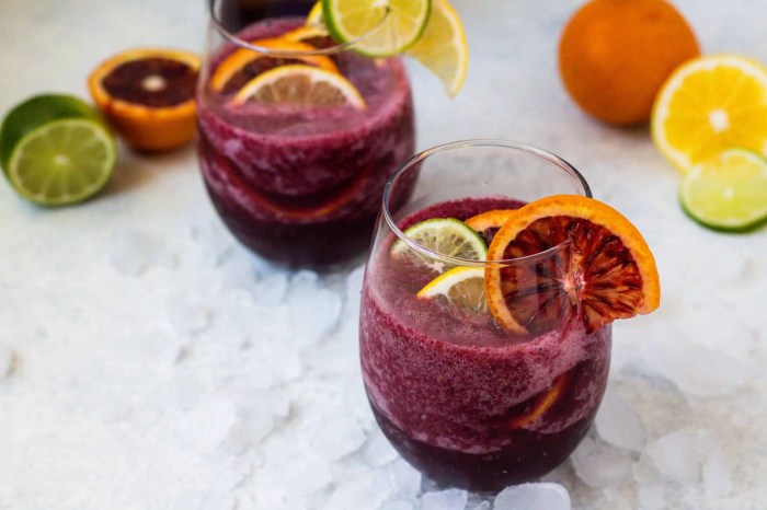 Berrylicious frozen sangria slush