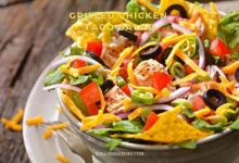 Grilled chicken taco salad