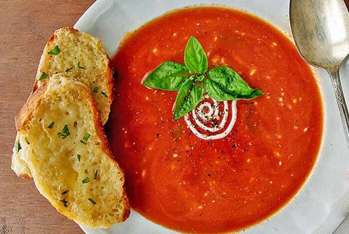 Garden fresh tomato soup