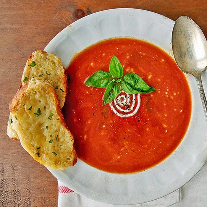 Garden fresh tomato soup