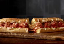 Meatball stuffed garlic bread sliders