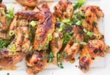 Garlic ginger chicken wings