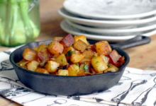 Steves famous garlic home fries