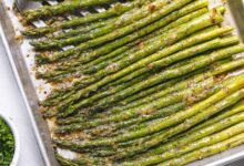 Roasted white asparagus with herbes de provence