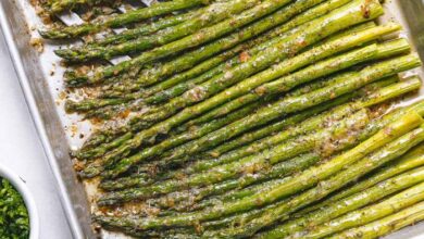 Roasted white asparagus with herbes de provence