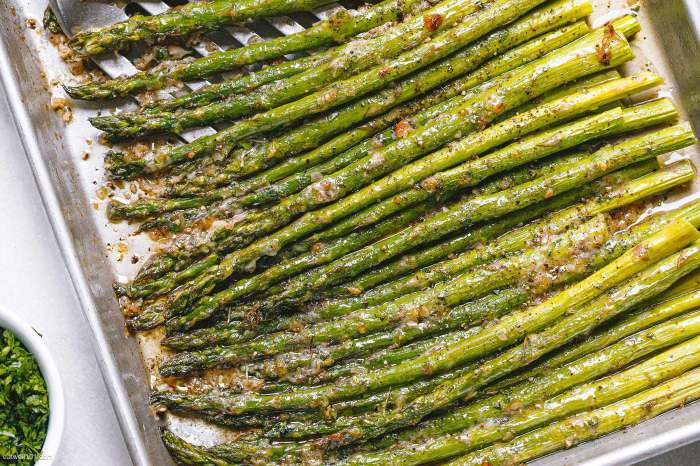 Roasted white asparagus with herbes de provence