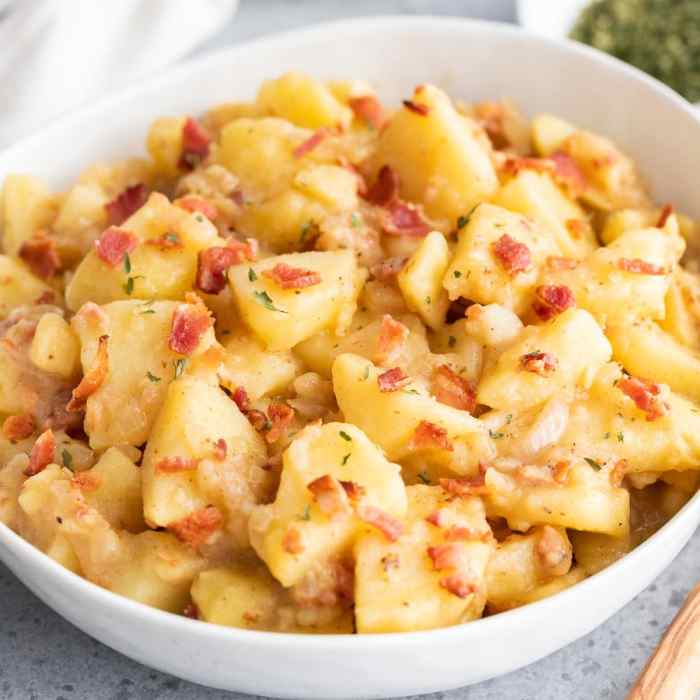 Grilled german potato salad