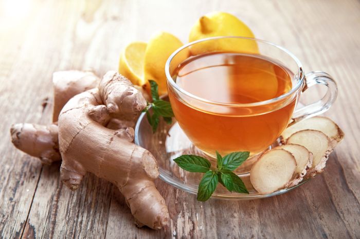 Hot and sweet ginger drink