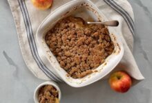 Gluten free oat free apple crisp