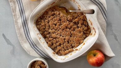 Gluten free oat free apple crisp