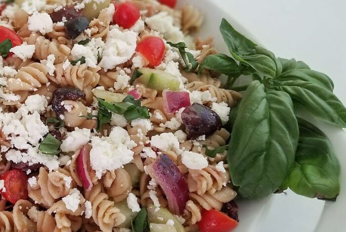 Greek pasta salad i