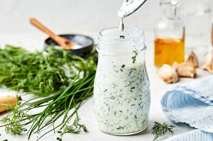 Greek yogurt ranch salad dressing