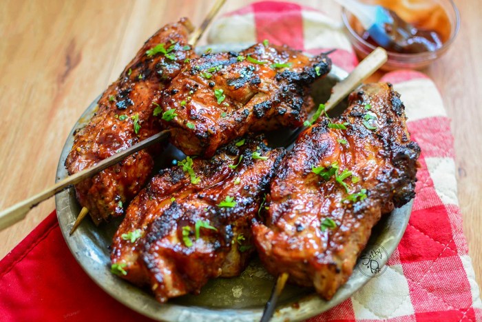 Grilled country style ribs