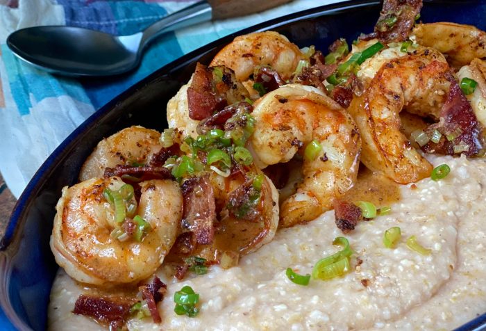 Old charleston style shrimp and grits