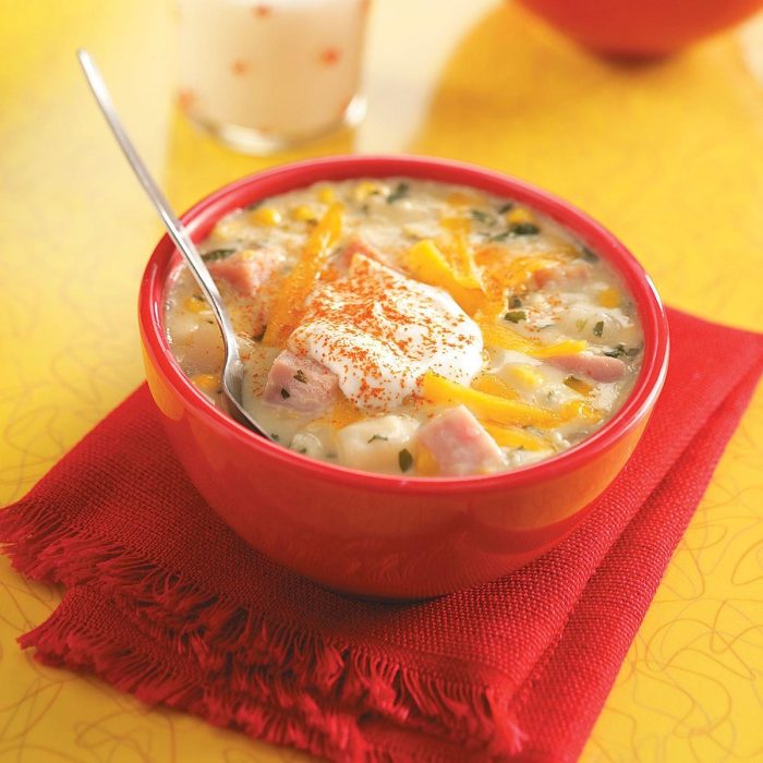 Ham and corn chowder