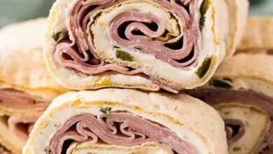 Ham and cheese pinwheels