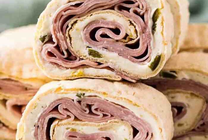 Ham and cheese pinwheels