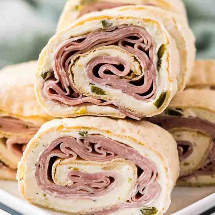 Ham and cheese pinwheels