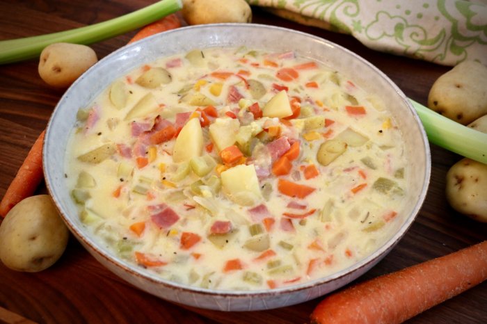 Chef johns ham and potato soup