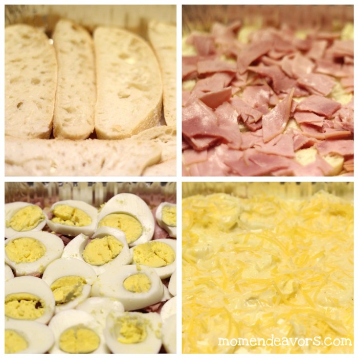 Hard boiled egg casserole