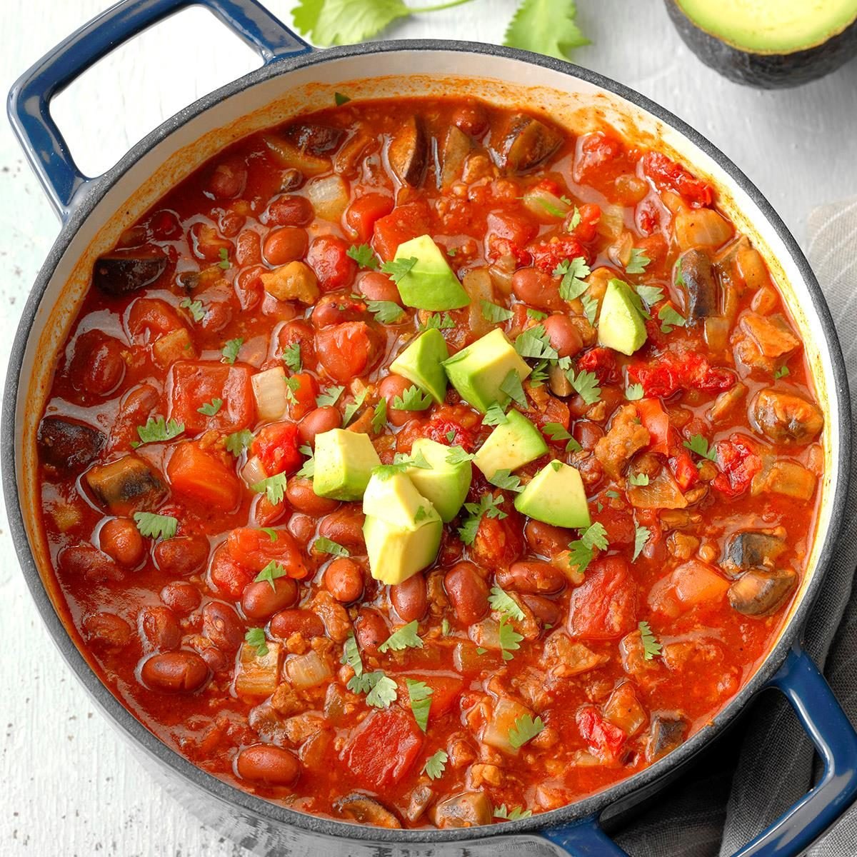 Pub style vegetarian chili