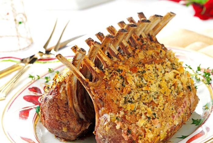 Lamb crusted herb rack krollskorner