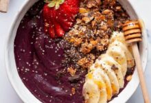 Easy acai smoothie bowl