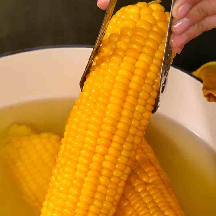 Daddy ks milk boiled corn on the cob