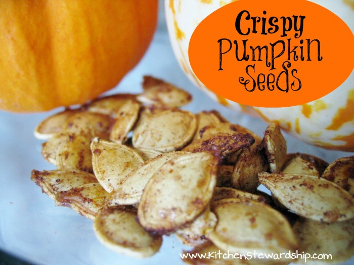 Crispy crunchy pumpkin seeds