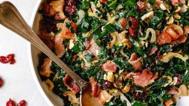 Collard greens with bacon