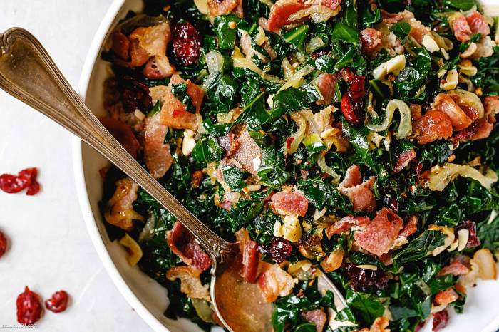 Collard greens with bacon