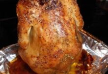 Baked beer can chicken