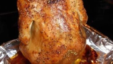 Baked beer can chicken