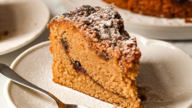 Upside down coffee cake