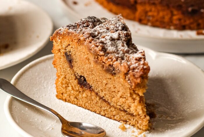 Upside down coffee cake