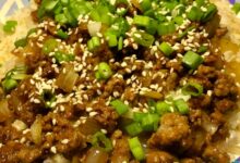 Easy korean ground beef bowl