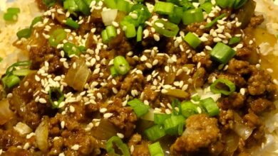 Easy korean ground beef bowl