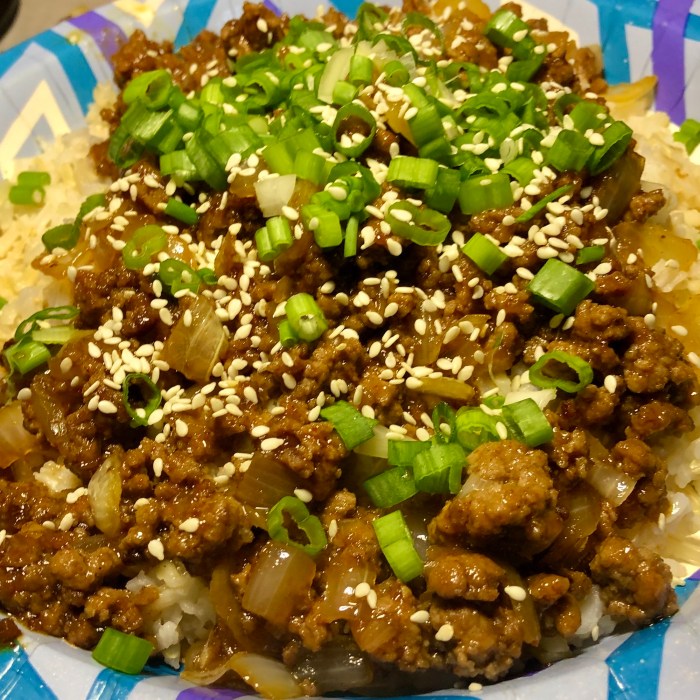 Easy korean ground beef bowl