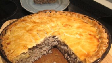 Tourtiere french canadian meat pie